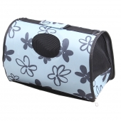 Skladacia prenosná taška pre domáce zvieratá modrá