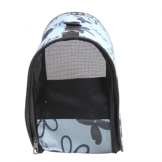 Skladacia prenosná taška pre domáce zvieratá modrá