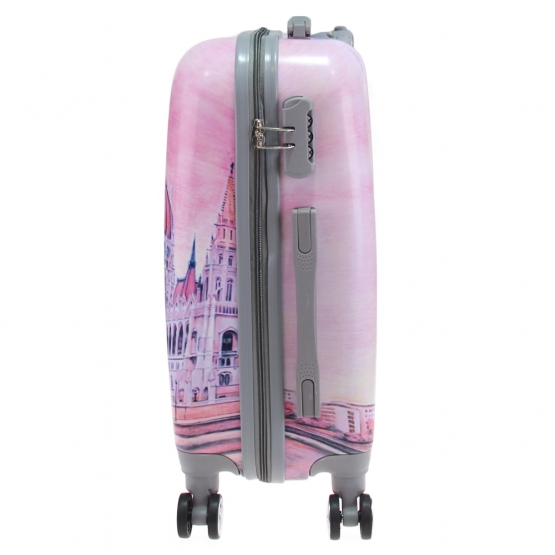 Sada 3 kufrov škrupinových LP5 (chrám ružový)