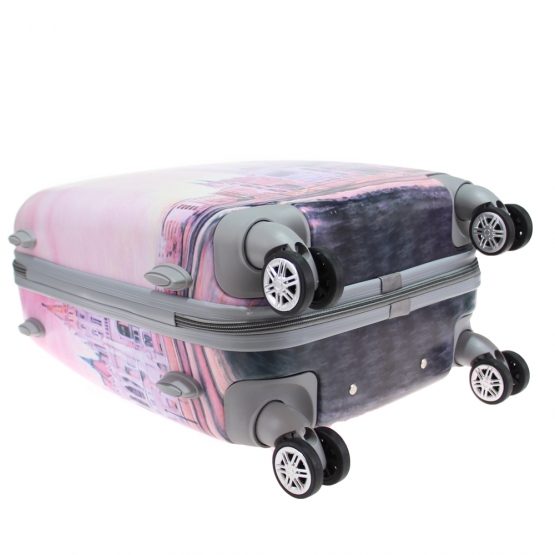 Sada 3 kufrov škrupinových LP5 (chrám ružový)