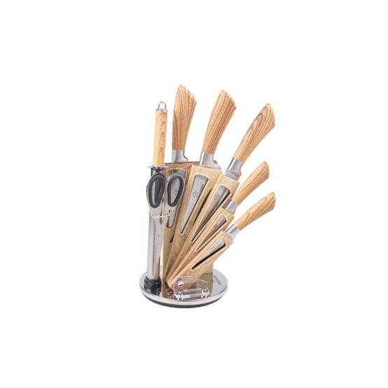 Súprava nožov s rotačným stojanom ZL-5122