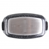 Hliníkový pekáč 5,5l čierny mramor