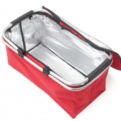 Termo skladací nákupný košík s vekom červený