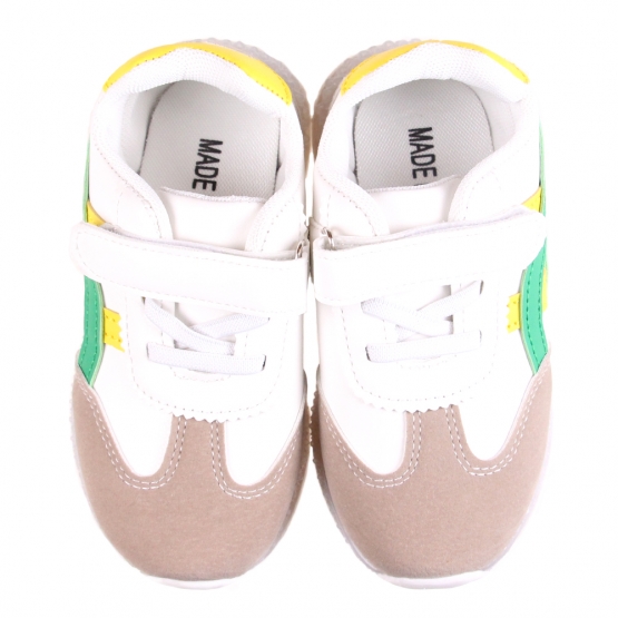 Detské tenisky svietiace so špičkou žltozelenej var.2