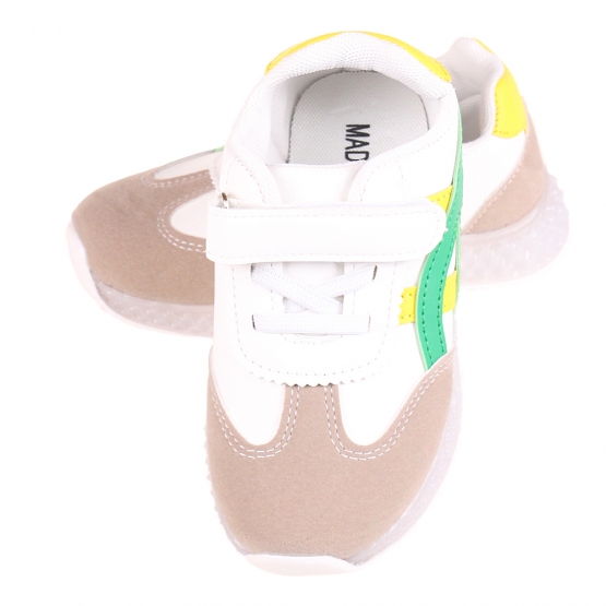 Detské tenisky svietiace so špičkou žltozelenej var.2