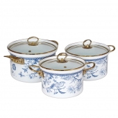 6-dielna sada hrncov japonského štýlu