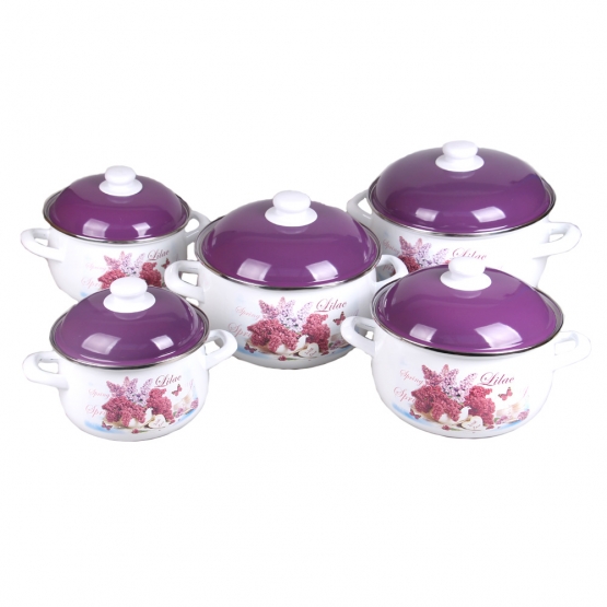 10-dielna sada smaltovaných hrncov orgován