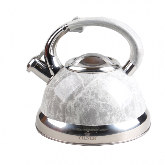 Kovová kanvica 3l šedý mramor