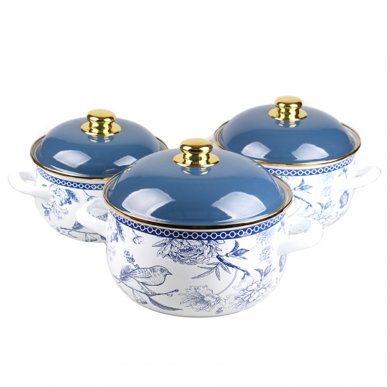 6-dielna sada smaltovaných hrncov ZL-8726