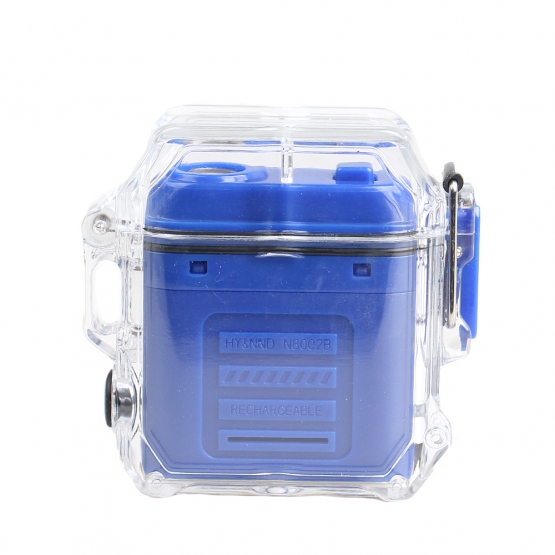 Elektrický špirálový zapaľovač modrý