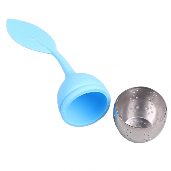 Silikónové sitko na čaj v tvare lístka