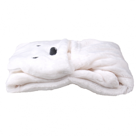 Detská deka Happy Baby biela – medvedík