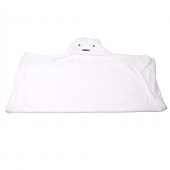 Detská deka Happy Baby biela – medvedík