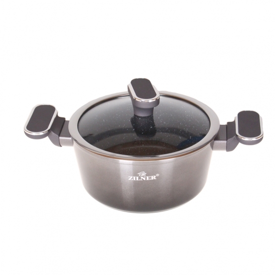 10-dielna sada hrncov čierna