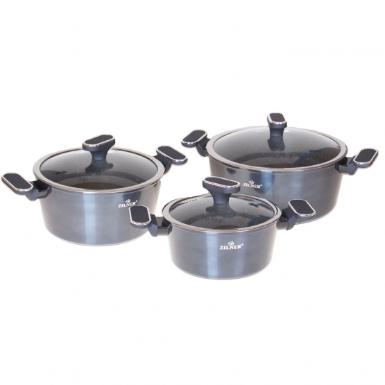 10-dielna sada hrncov modra