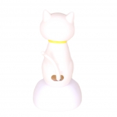 Solárna tancujúca dekorácia mačička biela