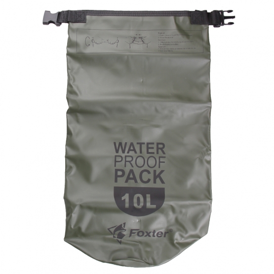 Nepremokavý vak 10 l tmavo zelený