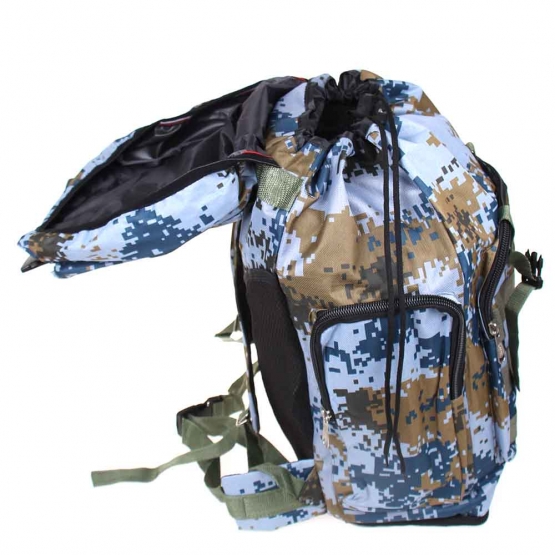 Batoh maskáčový 50 l svetlo modrý