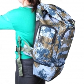 Batoh maskáčový 50 l svetlo modrý