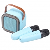 Mini karaoke zvukový systém modrý