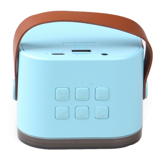 Mini karaoke zvukový systém modrý