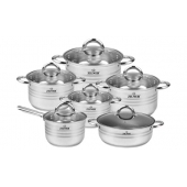 12-dielna sada hrncov z nerezovej ocele ZL-8102
