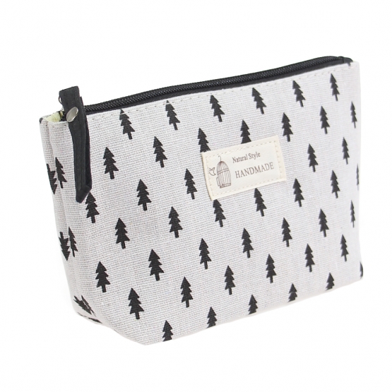 Kozmetická taška Handmade čierne stromčeky
