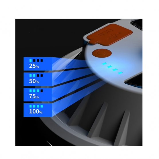Závesné kempingové LED solárne svietidlo