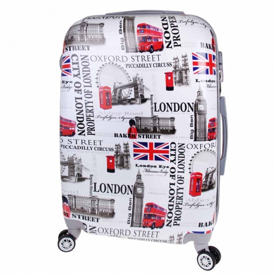 Sada 3 kufrov škrupinových (London Street)