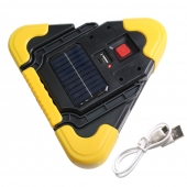 Výstražný solárny LED trojuholník HB-6609