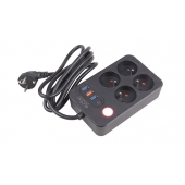 Predlžovací kábel 2 m so 4 výstupmi a USB