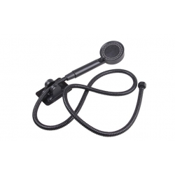 Sprchová hlavica čierna s hadicou 1,5 m var.2