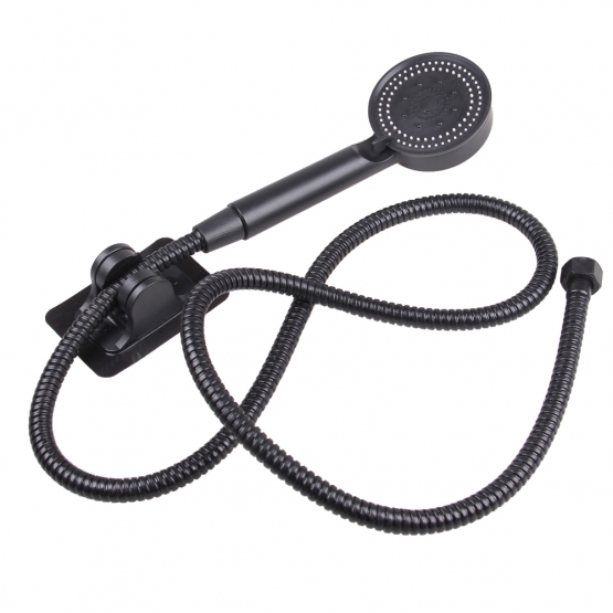 Sprchová hlavica čierna s hadicou 1,5 m var.2