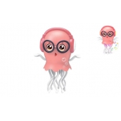 Tancujúca medúza ružová