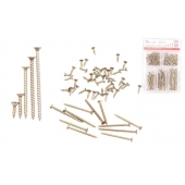 Súprava univerzálnych skrutiek do dreva 125 kusov