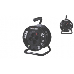 Predlžovací kábel na bubne 25 m čierny 2,5mm