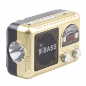 Solárne 3pásmové rádio FERVEN zlatéT 