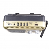 Solárne 3pásmové rádio FERVEN zlatéT 