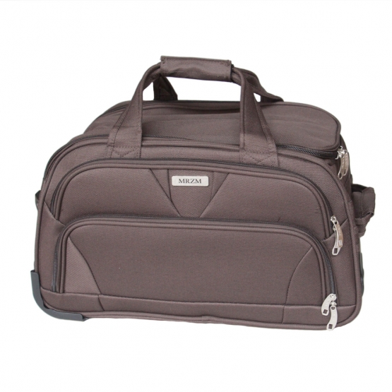 Cestovná taška na kolieskach MRZM tmavo hnedá stredná
