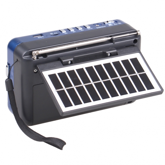 Solárne 3pásmové rádio FERVENT modré