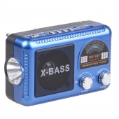 Solárne 3pásmové rádio FERVENT modré