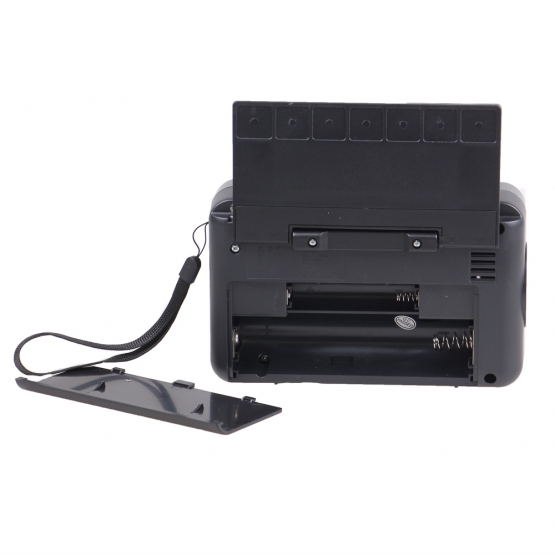 Solárne 3pásmové rádio FERVENT šedé