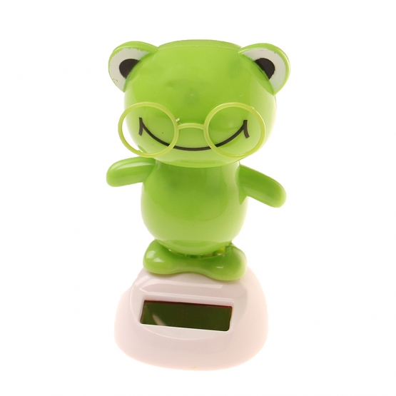 Solárna tancujúce dekorácie žabička