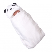 Detská deka Happy Baby biela – panda