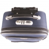 Sada 3 látkových kufrov modrá 4