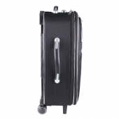 Sada 3 látkových kufrov čierna 3