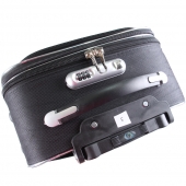 Sada 3 látkových kufrov čierna 3