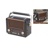 3pásmové solárne rádio M-527BT hnedé