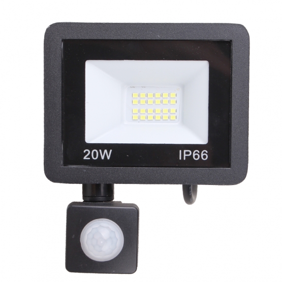 LED reflektor s pohybovým čidlom 20 W IP66