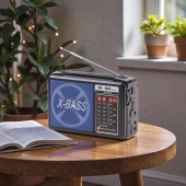 Solárne 3pásmové rádio IS-810PRO modré